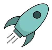 Website deployment and launch process illustration