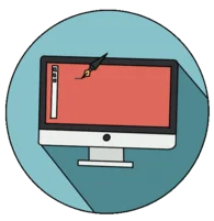 Creative graphic design and artistic development process