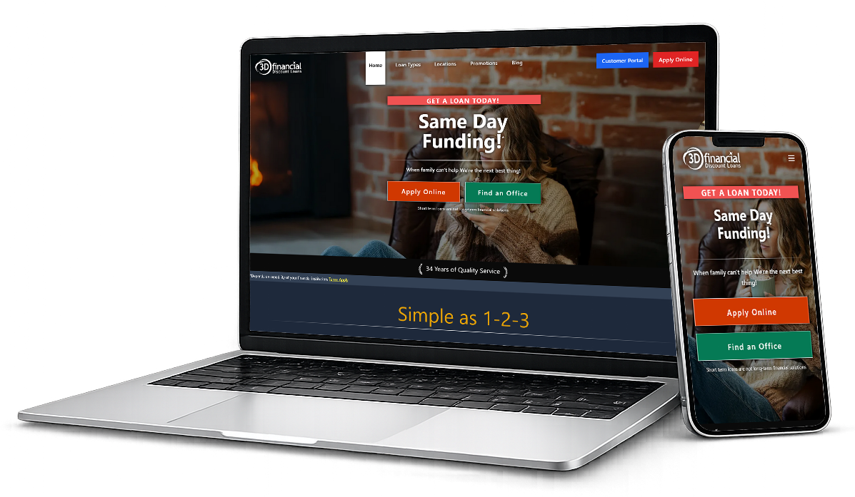 3D Financial Website