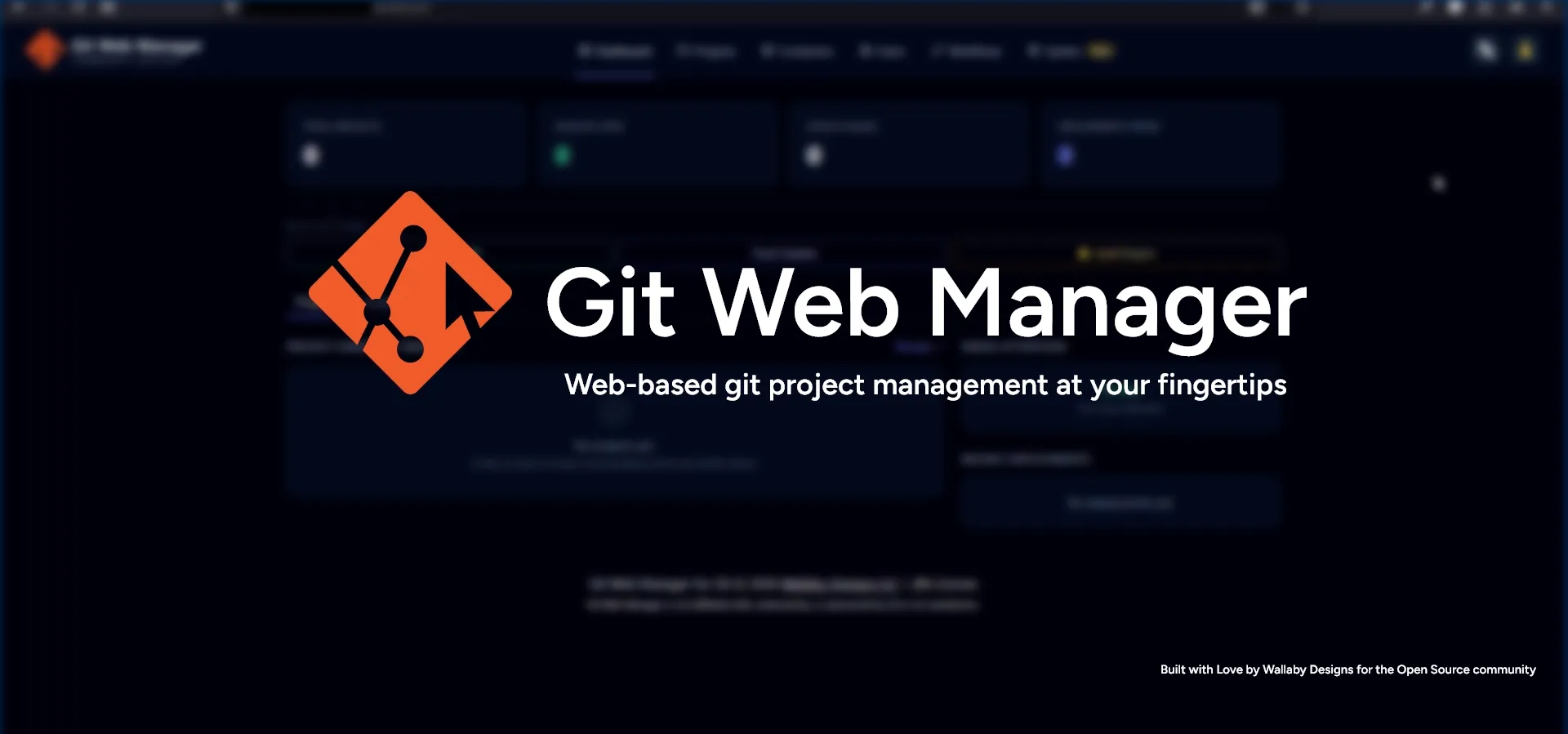 Git Web Manager interface preview